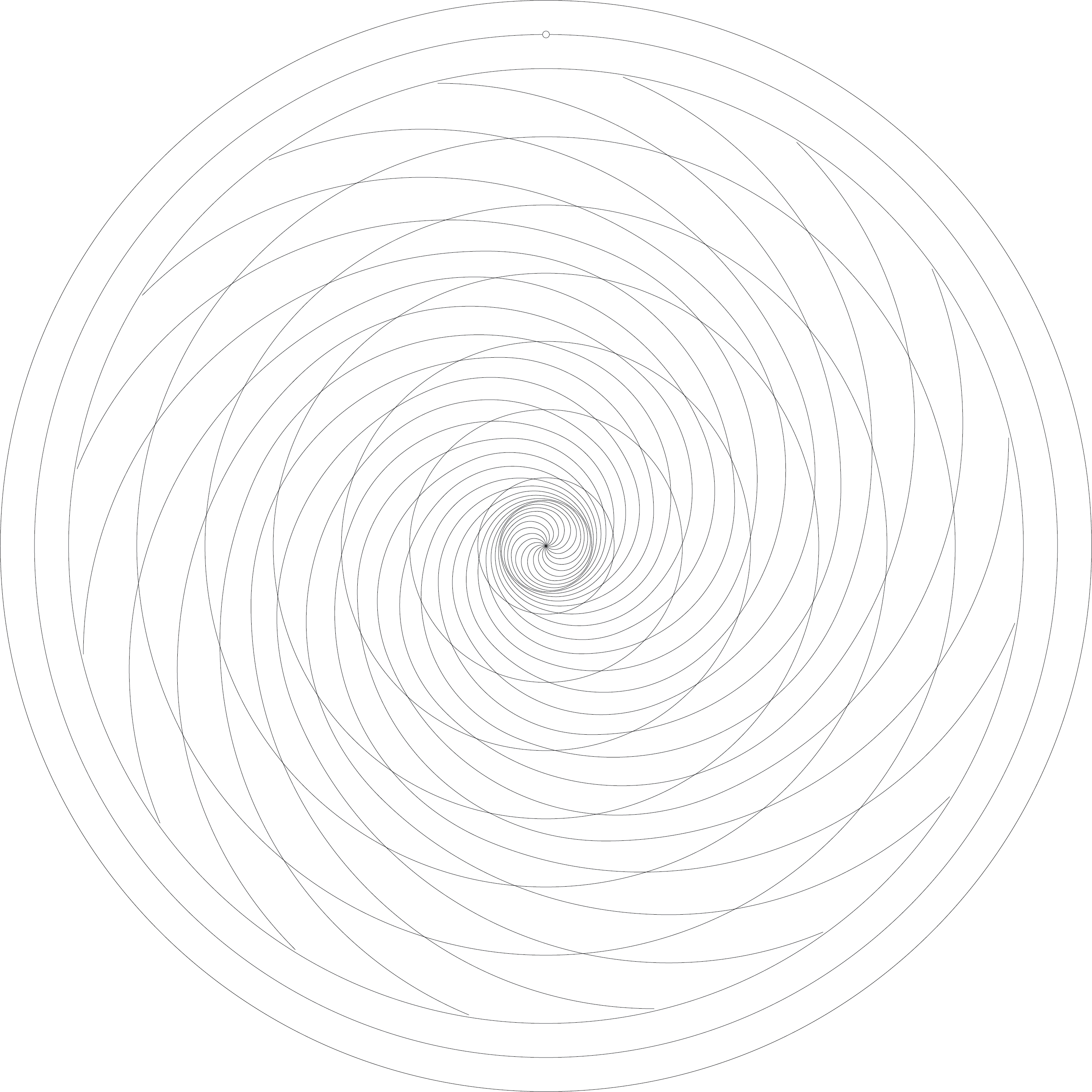 the finbonacci pattern follow to place holes for cnc